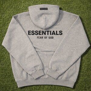NEW Fear of God Essentials Dark Oatmeal Gray Hoodie Size XS Authentic✅